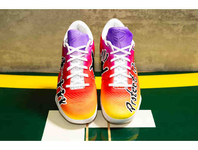 Ezi Magbegor Custom SIGNED Game Worn Sneakers