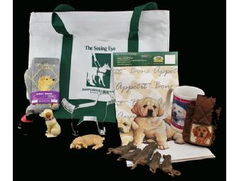 Yellow Labrador Retriever Themed Gift-Filled Tote Bag