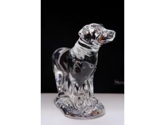 Steuben Crystal Retriever Figurine