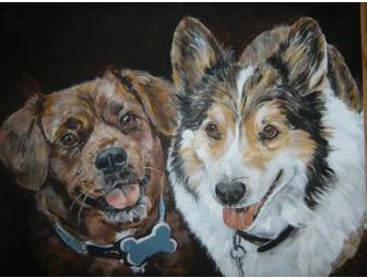 Acrylic Painting on Canvas of Your Special Pet by artist Cynthia Valesio