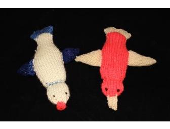 Hand-Knit Baby Birds