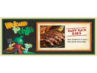 Chili's Grill & Bar Restaurant $50 in Gift Certificates