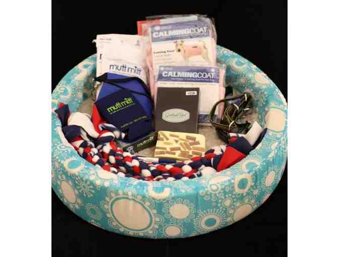 Turquoise Dog Bed Gift Basket