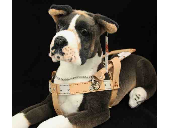 Bobby the Boxer Plush in Harness