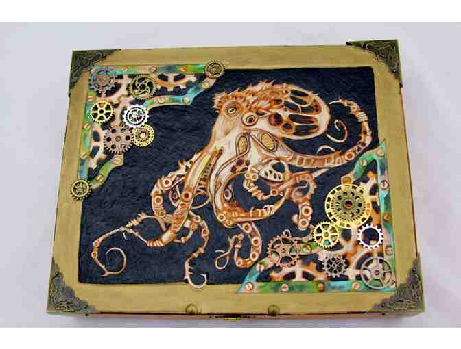 Steampunk Trinket Box with Octopus Design