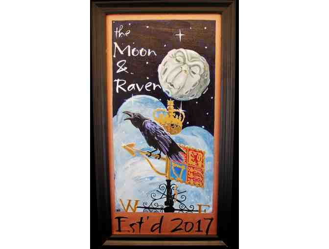 The Moon & Raven, Hand-Painted Pub Sign