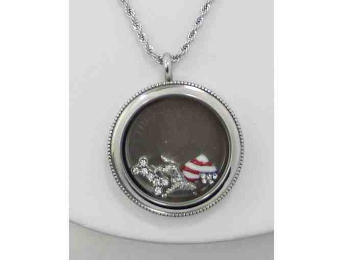 The Seeing Eye Round Floating Charm Necklace