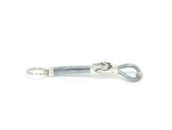 Hand and Paw Project Silver Leather Bracelet and Key Chain