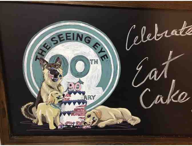 The Seeing Eye 90th Anniversary Chalkboard