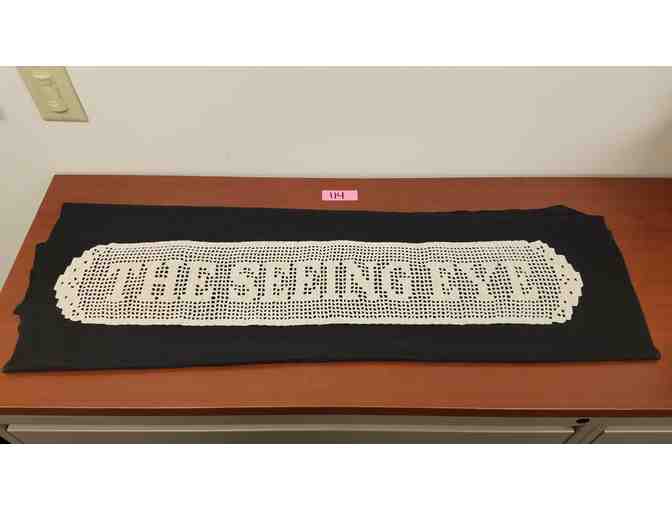 'The Seeing Eye' Crocheted Lace Table Runner