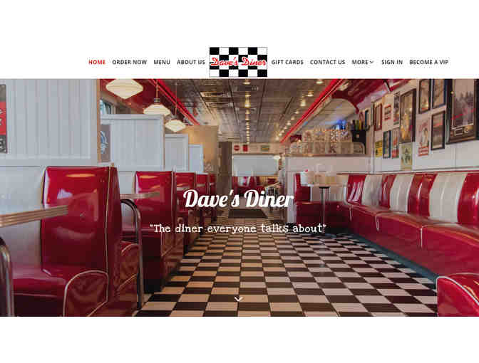 $30 Gift Card to Dave's Diner or Harry's Bar and Grille, both Located in Middleboro, MA