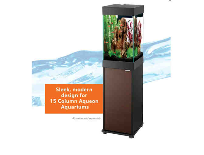 AQUEON 15 Column Aquarium Stand - Plenty of Storage for Food and Supplies