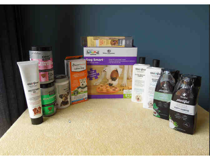 Basketful of Nutrition and Healthy Products for your favorite Canine or Canine friends