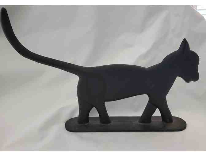 Cast Iron Cat Door Stopper