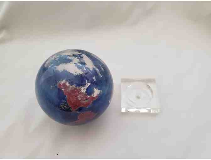 World Paper Weight by Lundberg Studios- Dated, Signed, Numbered