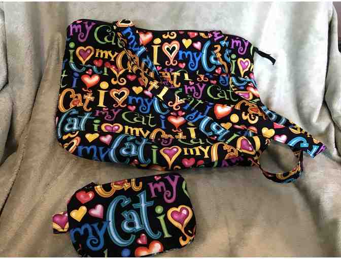 Handcrafted Purse & Pouch, I Love My Cats