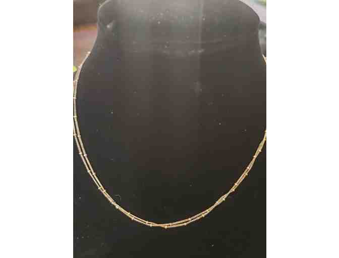 925 Silver Double Strand Necklace