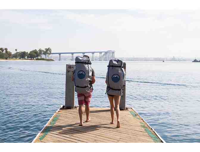 Set of 2 PEAK Inflatable Stand Up Paddle Boards with Adjustable Paddle & Travel Backpack