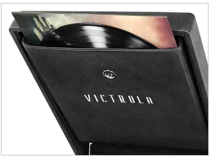 Victrola 5-in-1 Nostalgic Madison Bluetooth Record Player with CD, Radio, Record Storage a