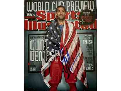 USA Soccer Star Clint Dempsey Framed Autographed Sports Illustrated Photo