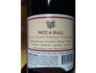 Bottle of 2007 Patz & Hall Pinot Noir