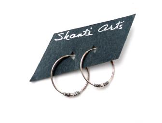 3 pairs Shanti Arts hoop earrings