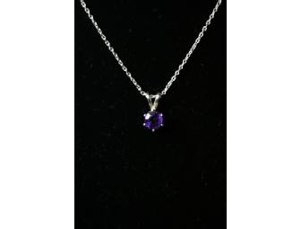 Amethyst Solitaire Pendant