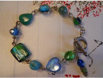 Blue & Green Toggle Bracelet