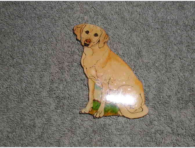 Yellow Labrador Pin/Brooch - 'Sara'Signed/numbered