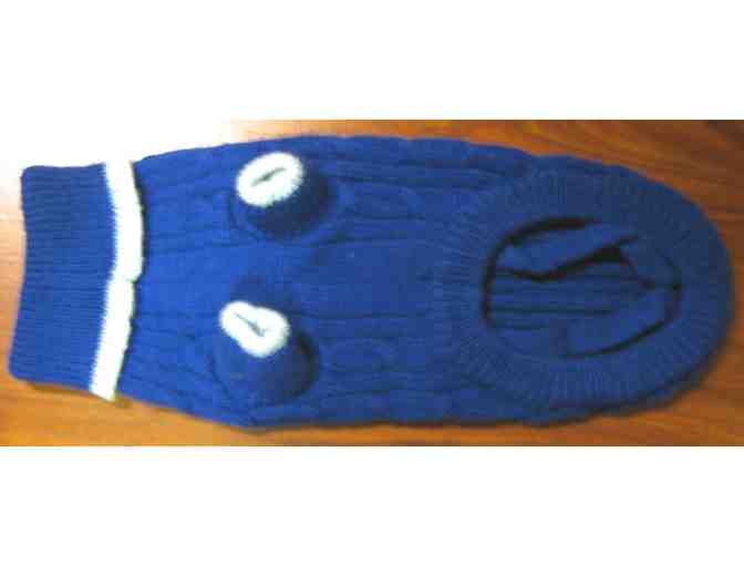 Royal Blue Knit Dog Sweater