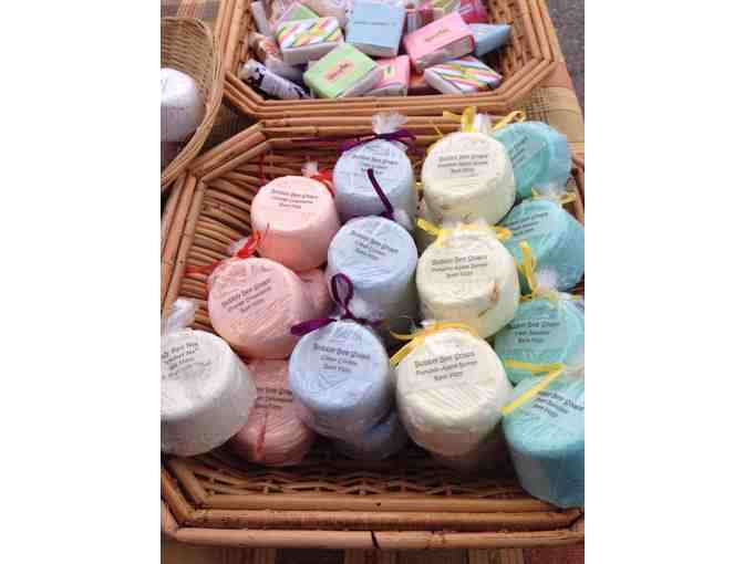 A Box of Handcrafted Soaps and Bath Products