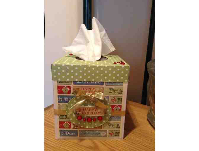 HANDMADE CHRISTMAS KLEENEX TISSUE BOX COVER