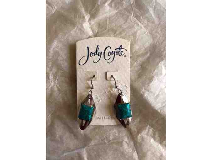 Jody Coyote Earrings pierced