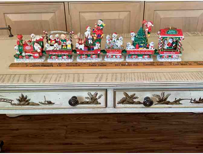 Danbury Mint Bichon Christmas Express train