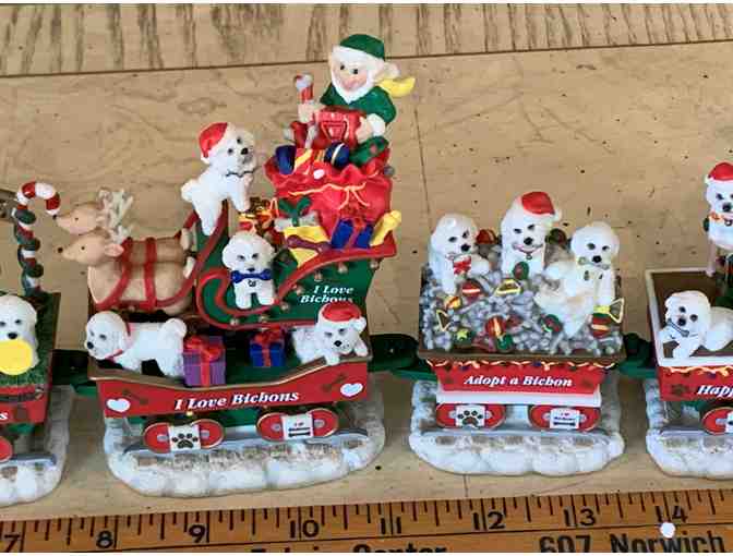 Danbury Mint Bichon Christmas Express train