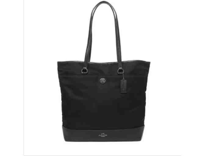 Coach Black Nylon Tote