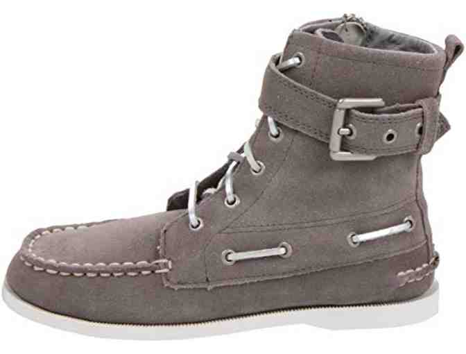 NEW Girl's Sperry Starpoint Grey Boots, size 1M