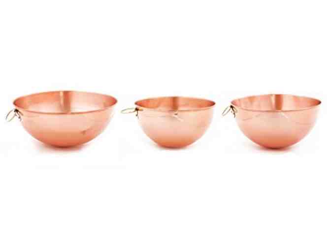 Set of 3 Old Dutch Solid Copper Beating Bowls & $20 Gift Certificate Sur La Table