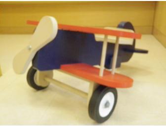 Child's Ride-On Handcrafted Wooden Airplane