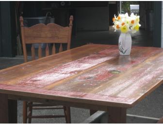 Red Barn Wood Table