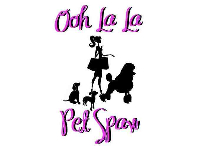 Gift Certificate and gift bag from Ooh La La Pet Spa