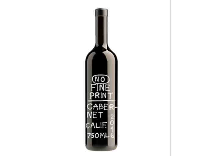 2016 No Fine Print Wine, Cabernet, California