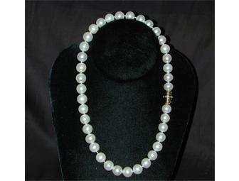 12-mm Pearl Necklace and Pearl Ring