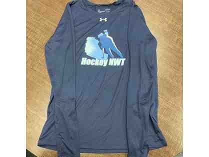 Ladies Medium - Under Armour - Navy blue - Long Sleeve, dry-fit t-shirt.