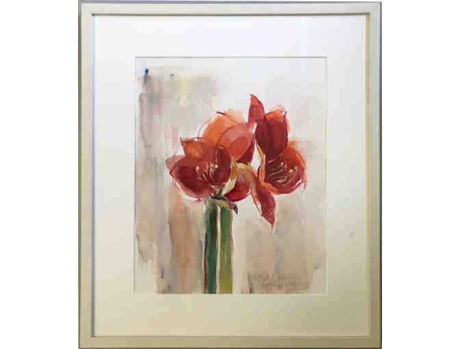 ELAINE Badgley Arnoux: Amaryllis, Watercolor, 2014