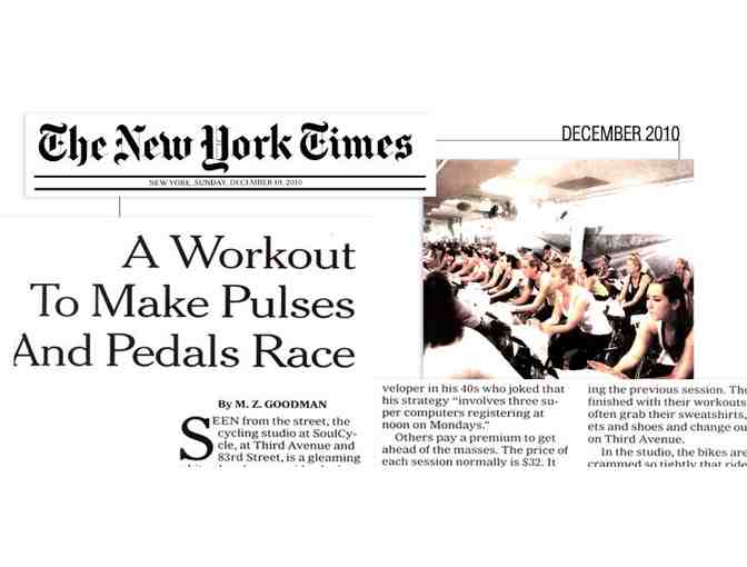 Soul Cycle Class for You and a Friend @ 54th St. Location