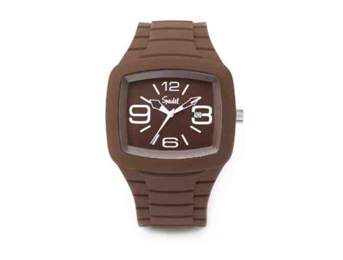 Speidel Watch with Brown Rubber Band