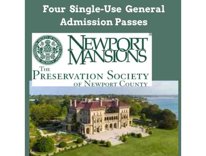 Four Single Use Passes, Newport Mansions, The Preservation Society of Newport County - Photo 1