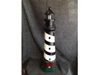 YARD LIGHTHOUSE  by LESLIE UNRUH of COPELAND KANSAS