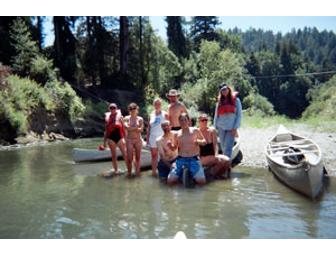 A Russian River Canoe Trip from Rivers Edge in Healdsburg - for 4 adults & 2 children